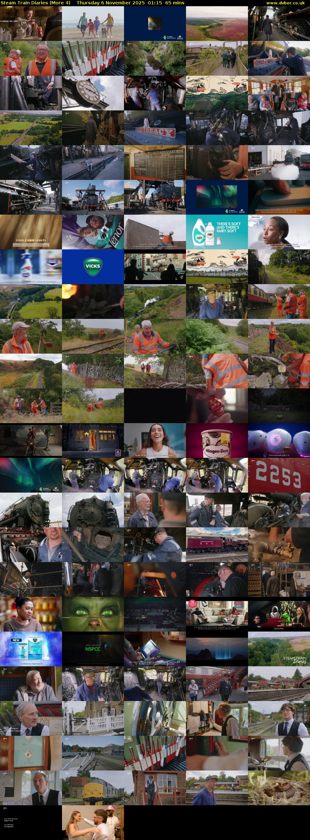 Steam Train Diaries (More 4) Thursday 6 November 2025 01:15 - 02:20