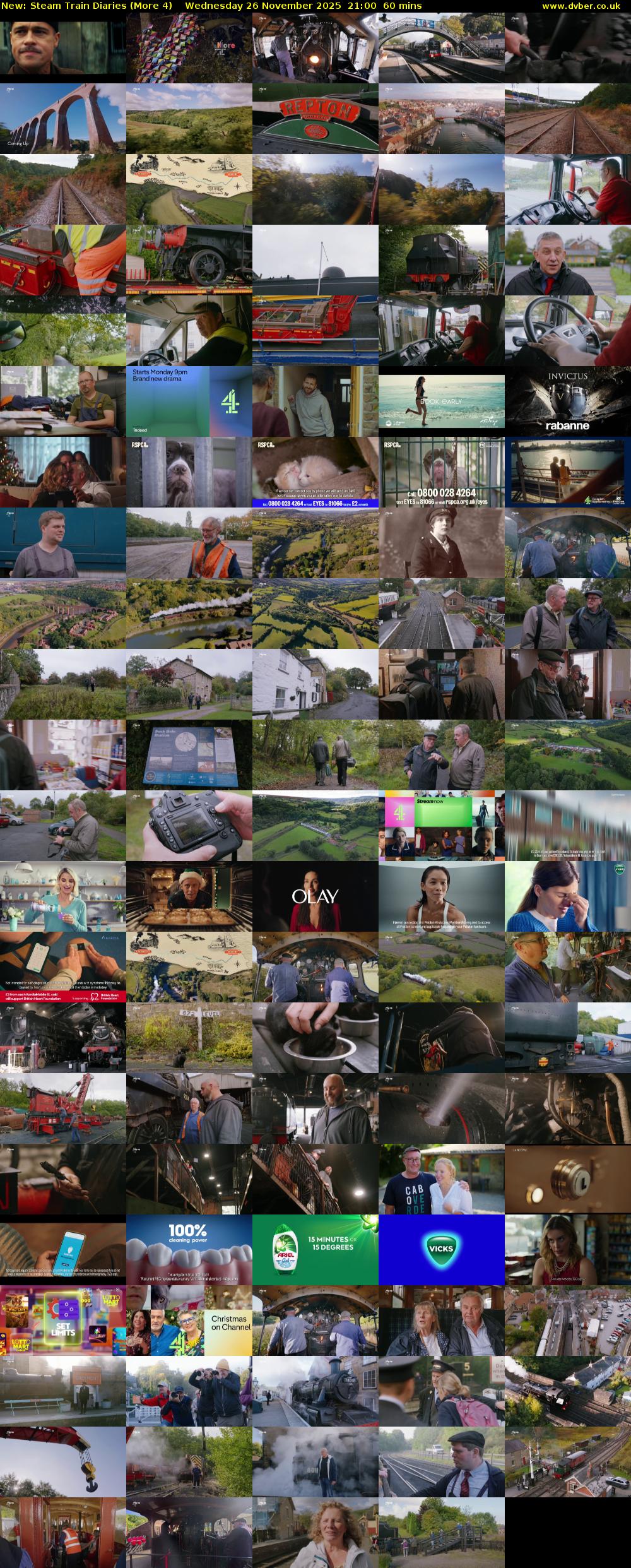 Steam Train Diaries (More 4) Wednesday 26 November 2025 21:00 - 22:00