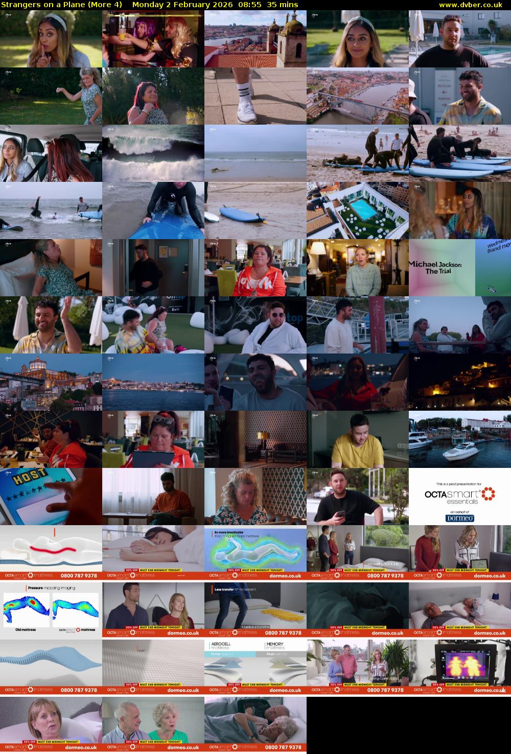 Strangers on a Plane (More 4) Monday 2 February 2026 08:55 - 09:30