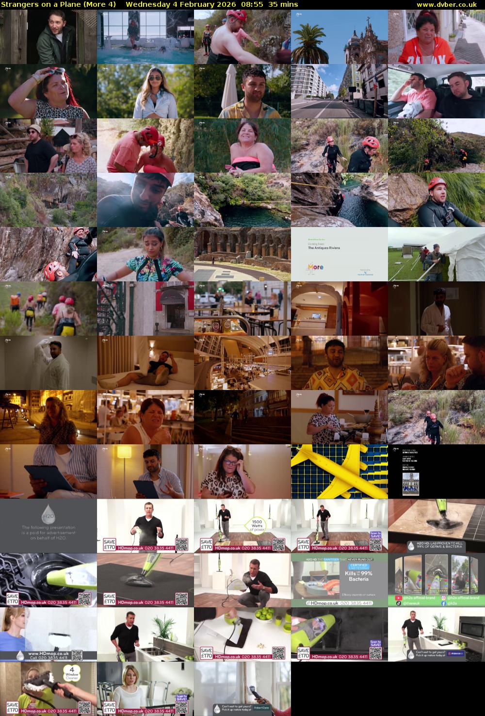 Strangers on a Plane (More 4) Wednesday 4 February 2026 08:55 - 09:30