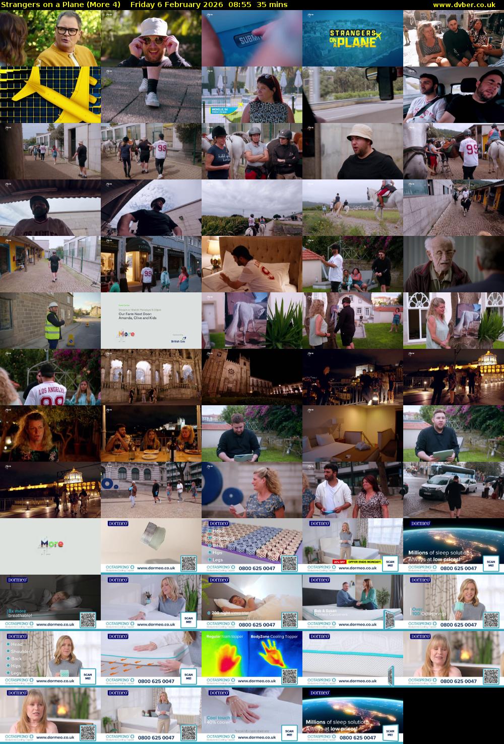 Strangers on a Plane (More 4) Friday 6 February 2026 08:55 - 09:30