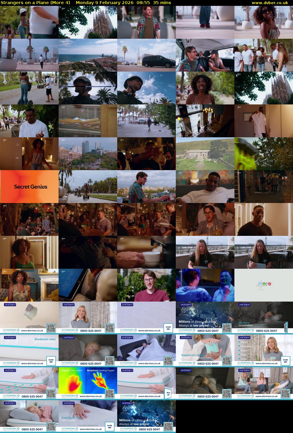 Strangers on a Plane (More 4) Monday 9 February 2026 08:55 - 09:30