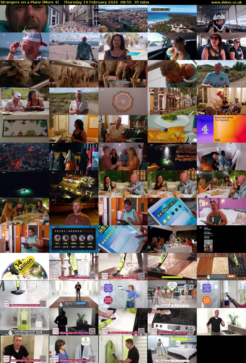 Strangers on a Plane (More 4) Thursday 19 February 2026 08:55 - 09:30