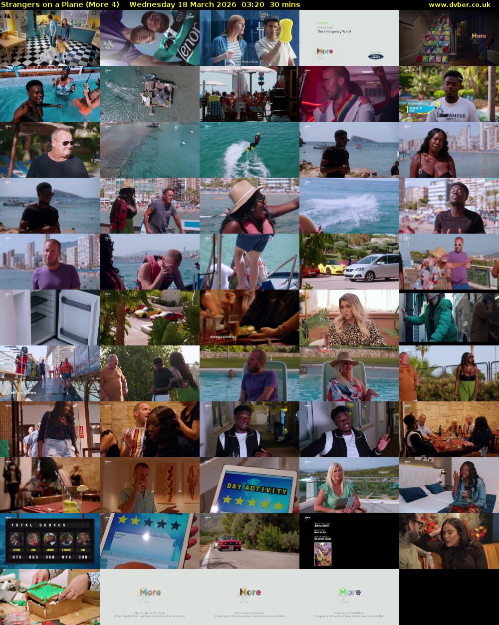 Strangers on a Plane (More 4) Wednesday 18 March 2026 03:20 - 03:50
