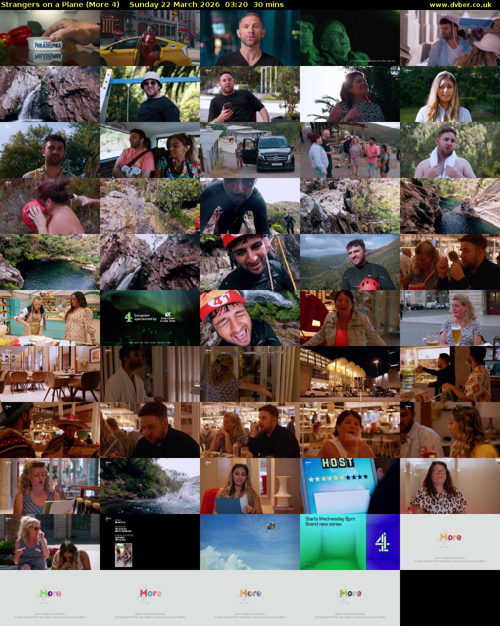 Strangers on a Plane (More 4) Sunday 22 March 2026 03:20 - 03:50