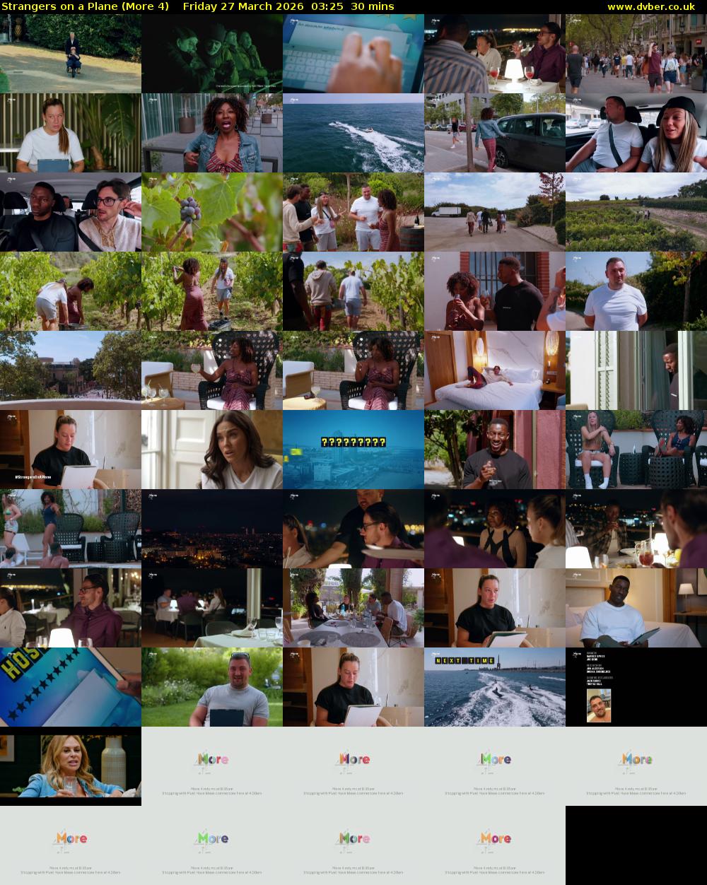 Strangers on a Plane (More 4) Friday 27 March 2026 03:25 - 03:55