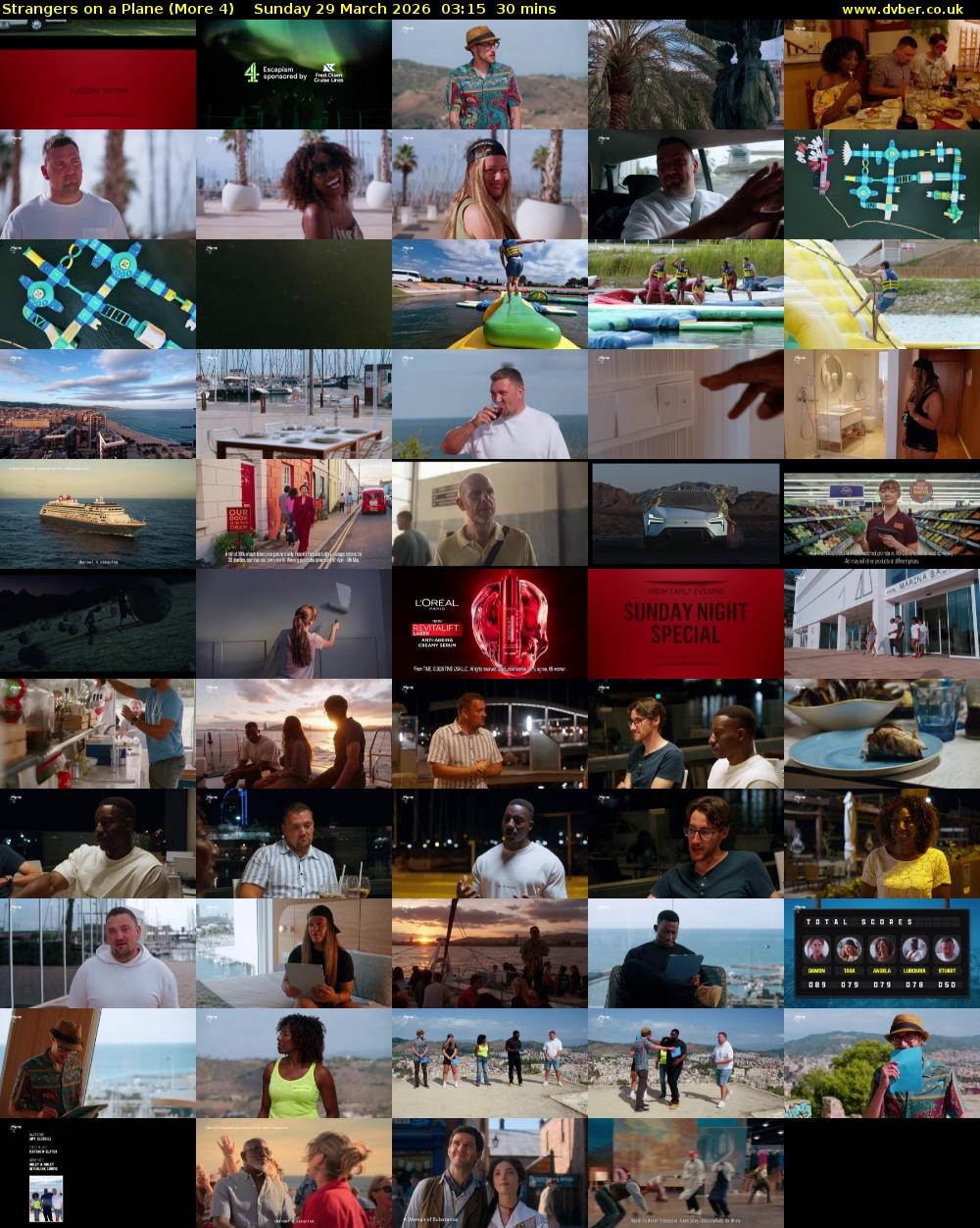 Strangers on a Plane (More 4) Sunday 29 March 2026 03:15 - 03:45