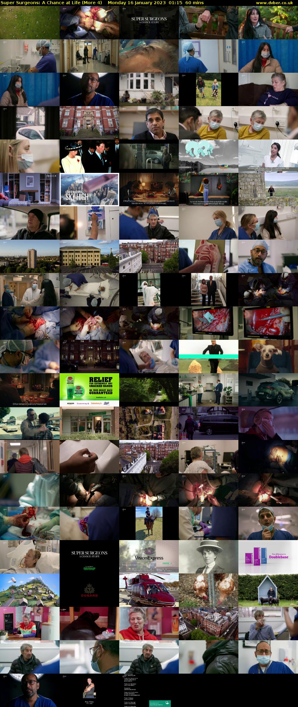Super Surgeons: A Chance at Life (More 4) Monday 16 January 2023 01:15 - 02:15