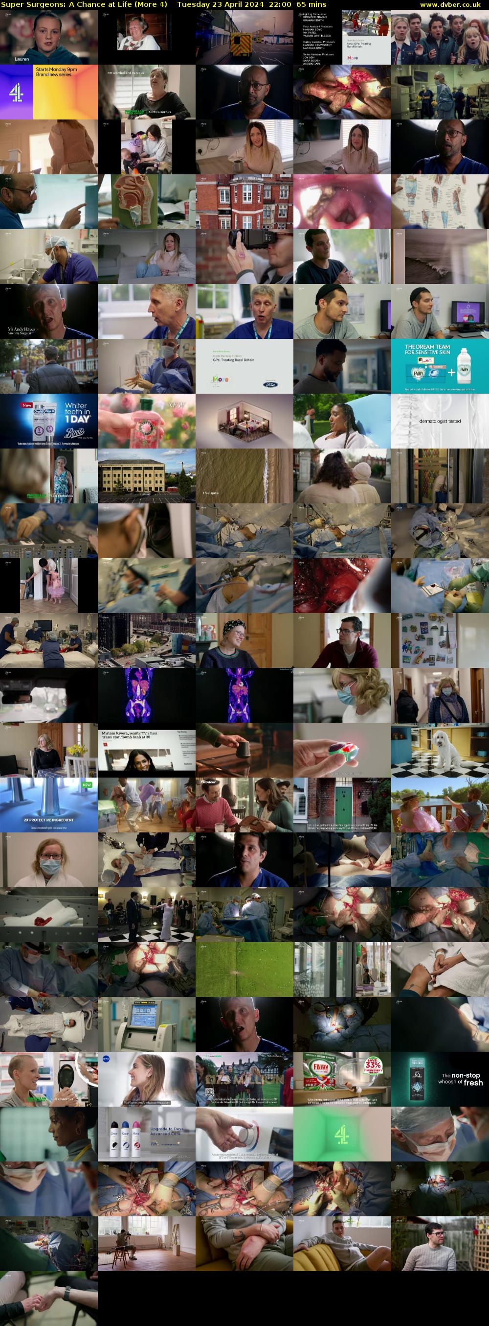 Super Surgeons: A Chance at Life (More 4) Tuesday 23 April 2024 22:00 - 23:05