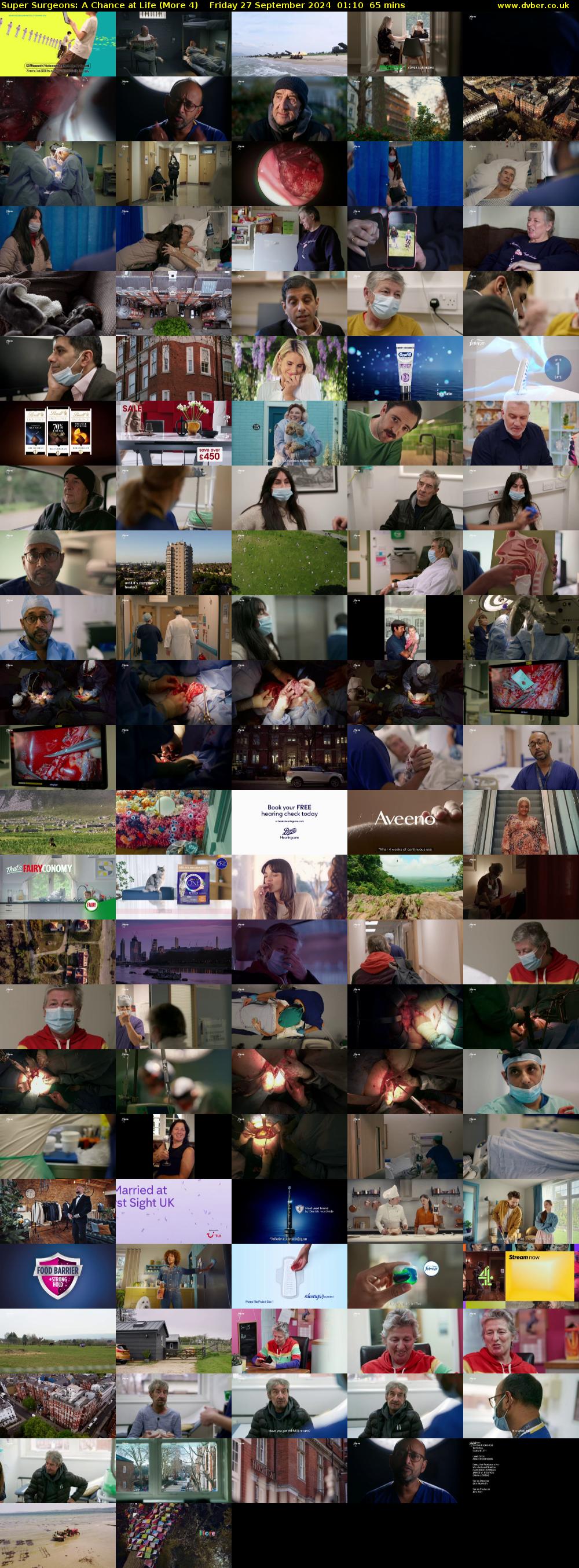 Super Surgeons: A Chance at Life (More 4) Friday 27 September 2024 01:10 - 02:15