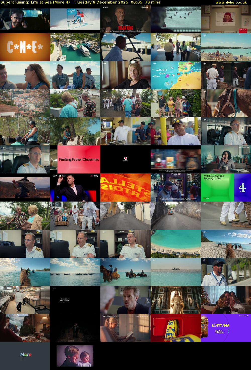 Supercruising: Life at Sea (More 4) Tuesday 9 December 2025 00:05 - 01:15