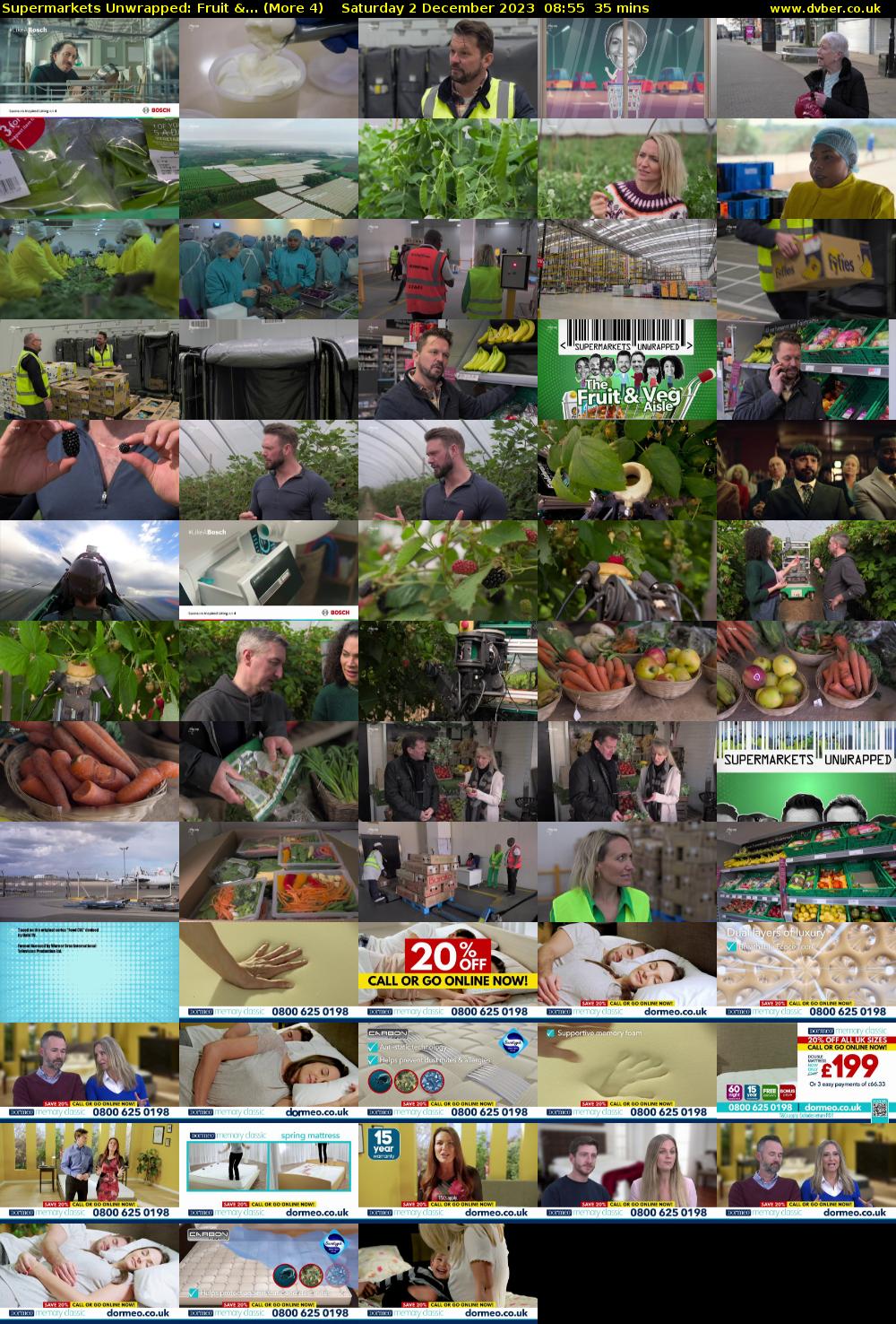 Supermarkets Unwrapped: Fruit &... (More 4) Saturday 2 December 2023 08:55 - 09:30