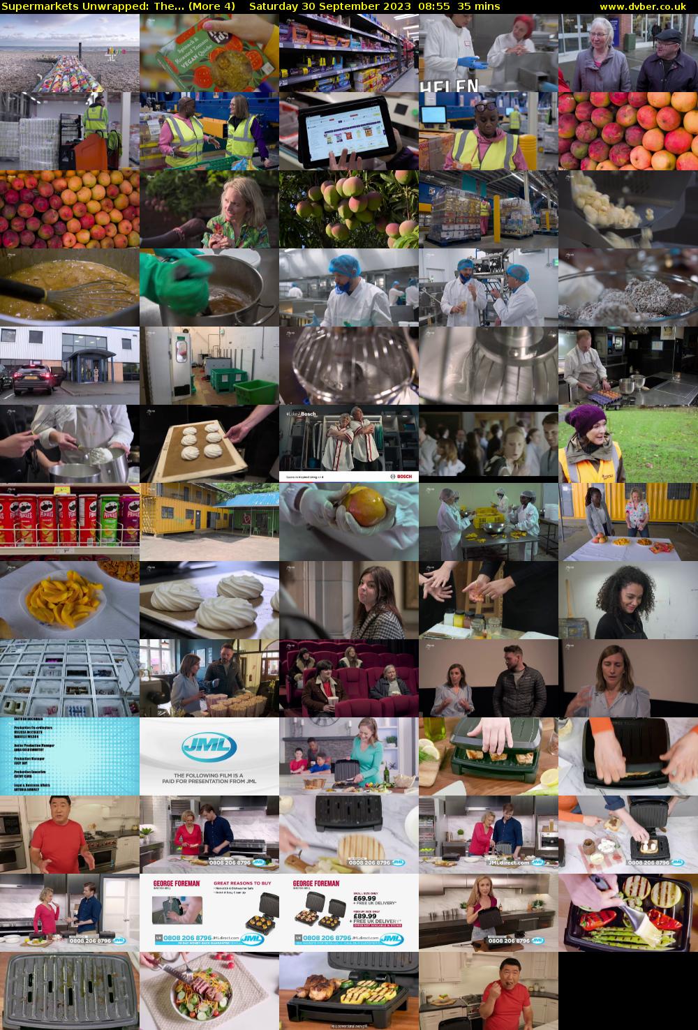 Supermarkets Unwrapped: The... (More 4) Saturday 30 September 2023 08:55 - 09:30