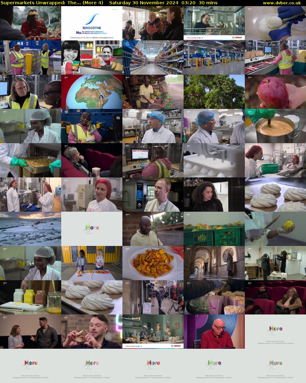 Supermarkets Unwrapped: The... (More 4) Saturday 30 November 2024 03:20 - 03:50