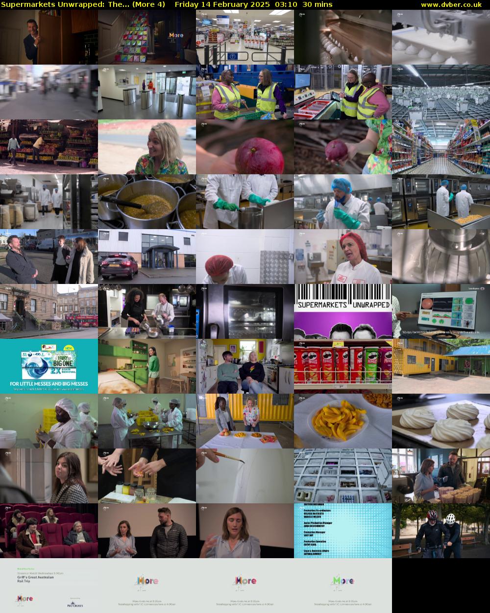 Supermarkets Unwrapped: The... (More 4) Friday 14 February 2025 03:10 - 03:40