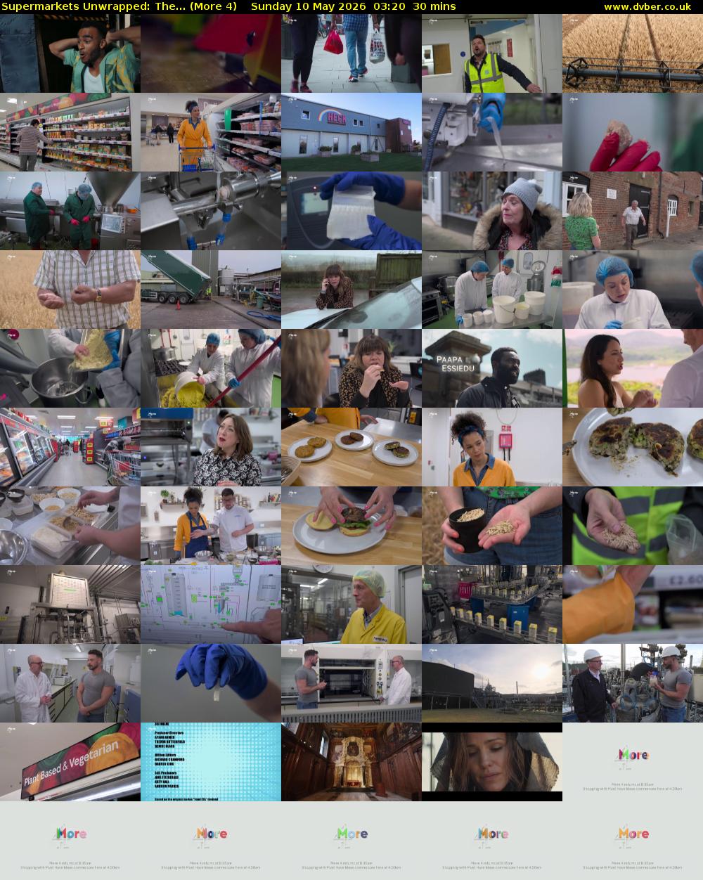 Supermarkets Unwrapped: The... (More 4) Sunday 10 May 2026 03:20 - 03:50