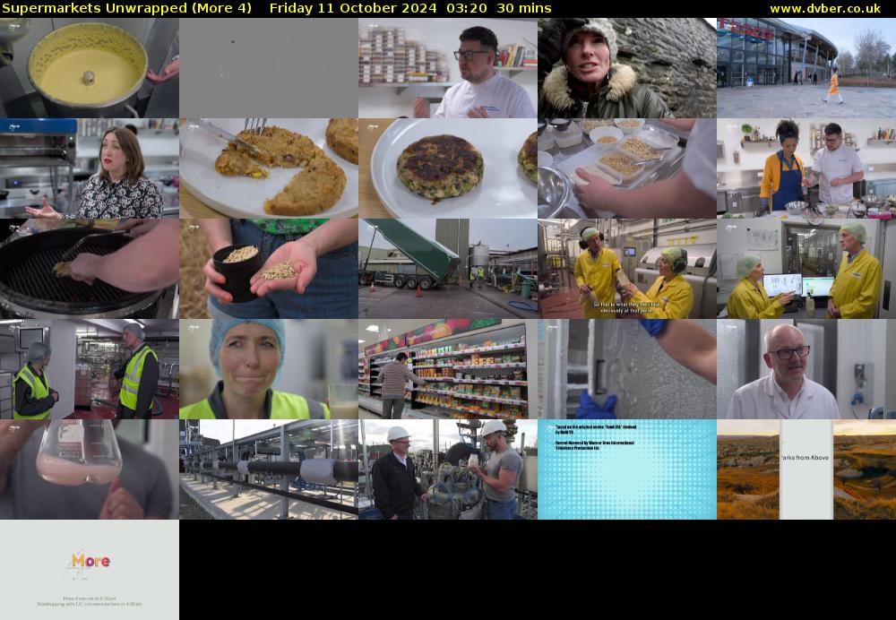 Supermarkets Unwrapped (More 4) Friday 11 October 2024 03:20 - 03:50