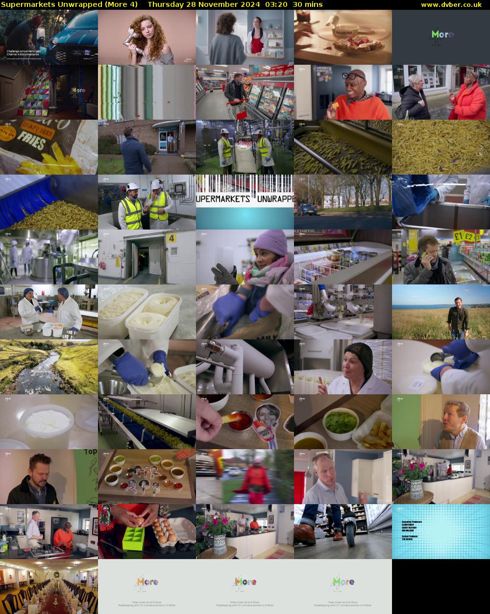 Supermarkets Unwrapped (More 4) Thursday 28 November 2024 03:20 - 03:50