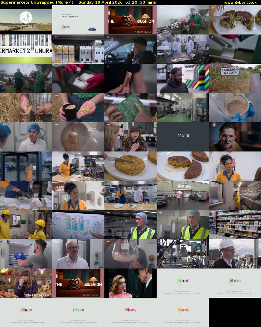 Supermarkets Unwrapped (More 4) Sunday 19 April 2026 03:20 - 03:50