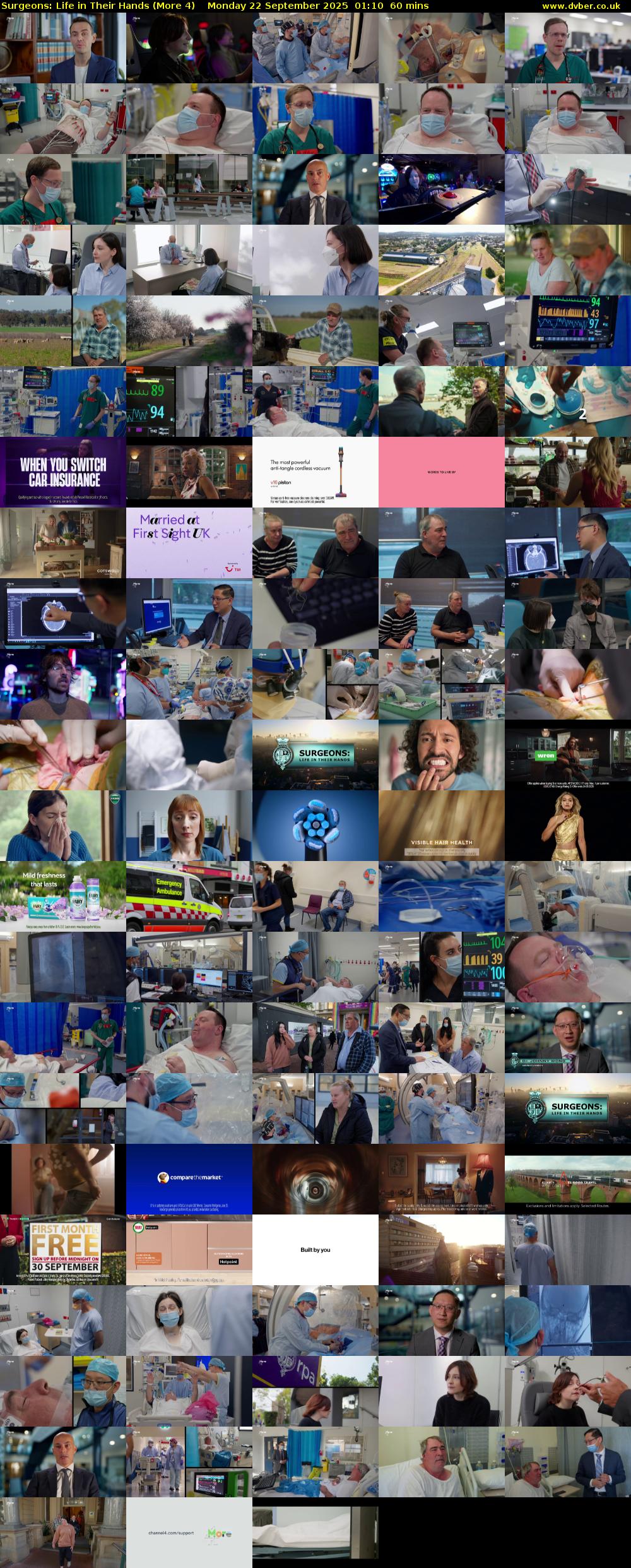 Surgeons: Life in Their Hands (More 4) Monday 22 September 2025 01:10 - 02:10