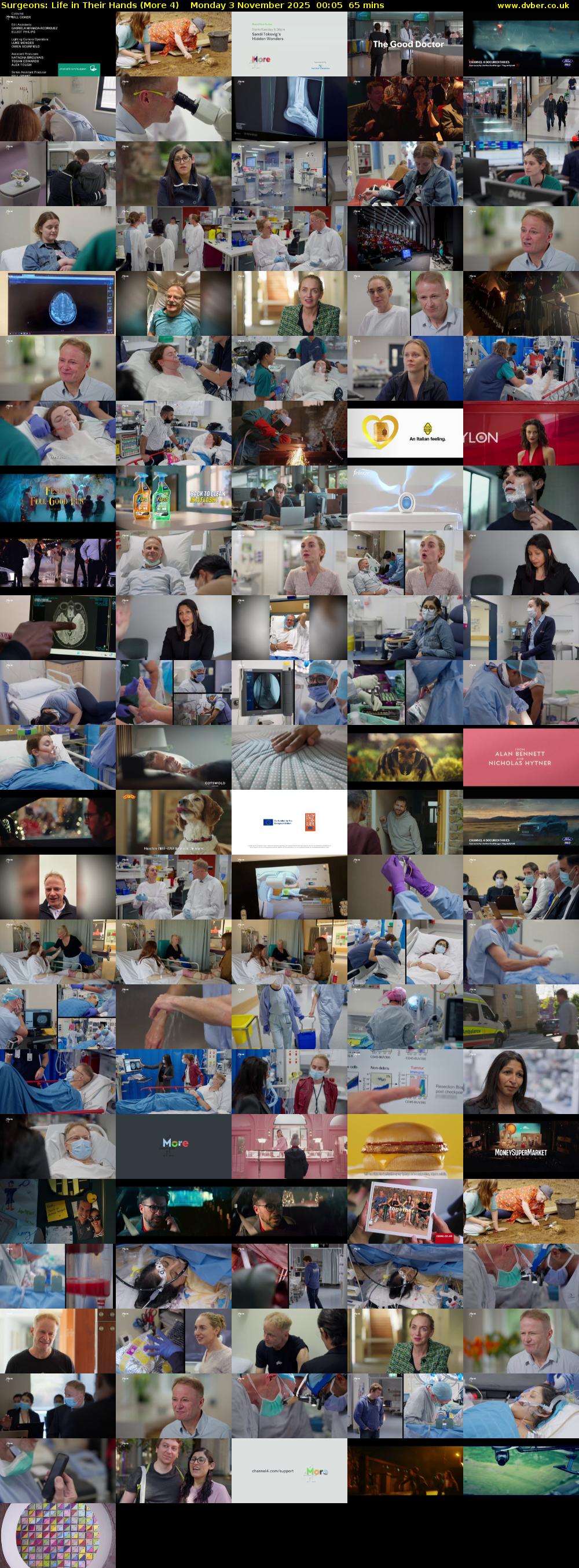 Surgeons: Life in Their Hands (More 4) Monday 3 November 2025 00:05 - 01:10