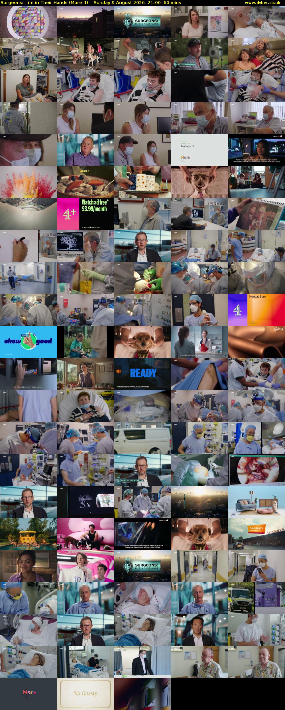 Surgeons: Life in Their Hands (More 4) Sunday 9 August 2026 21:00 - 22:00