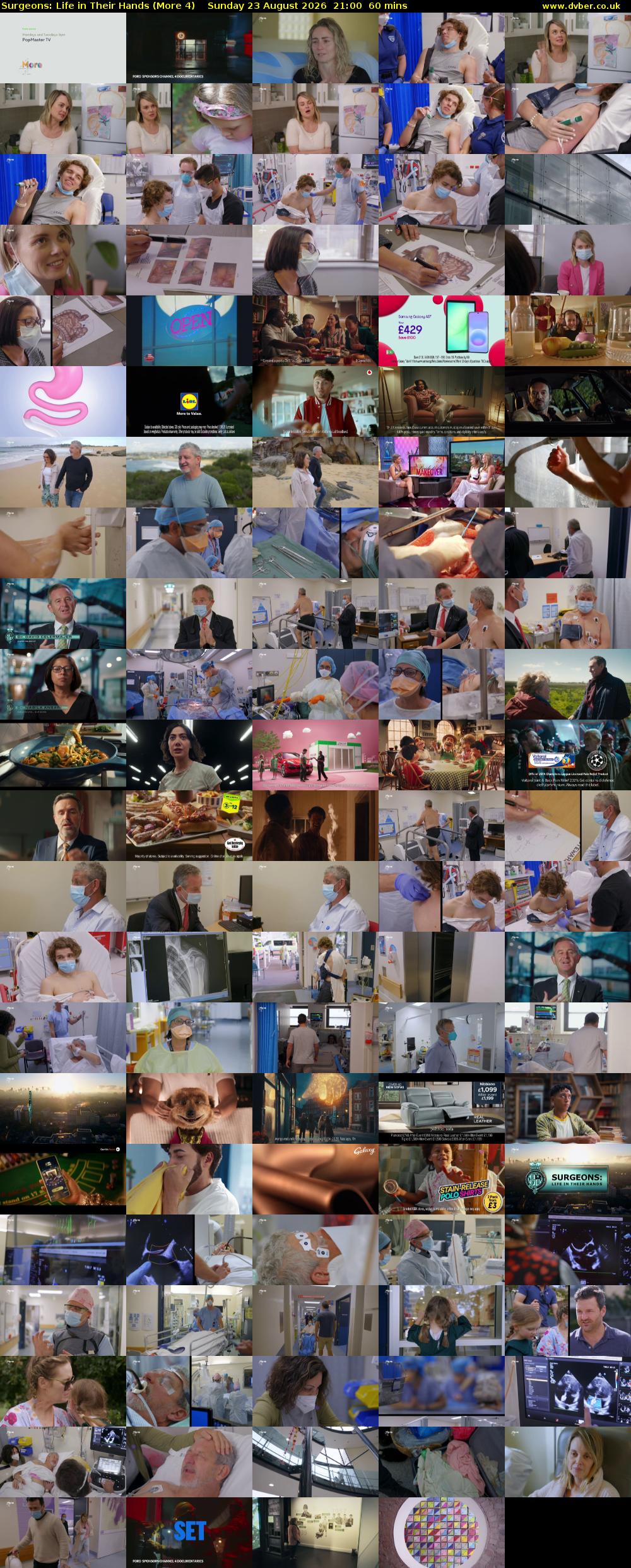 Surgeons: Life in Their Hands (More 4) Sunday 23 August 2026 21:00 - 22:00