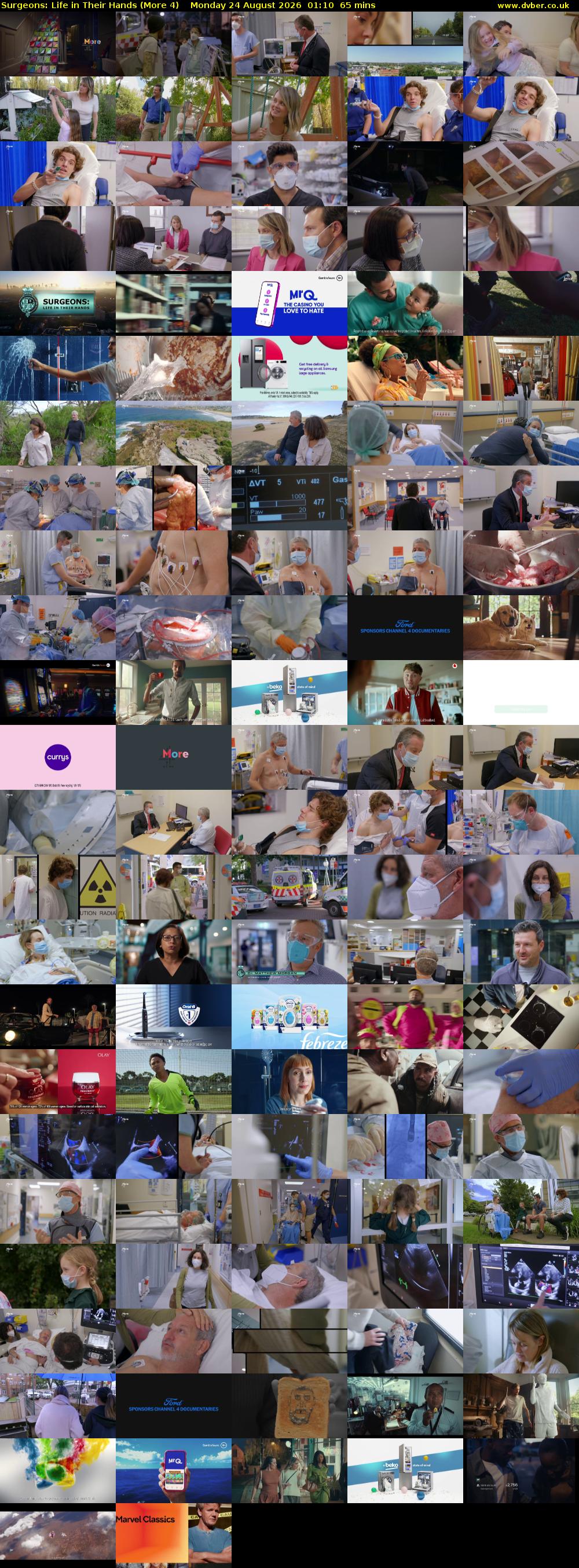 Surgeons: Life in Their Hands (More 4) Monday 24 August 2026 01:10 - 02:15