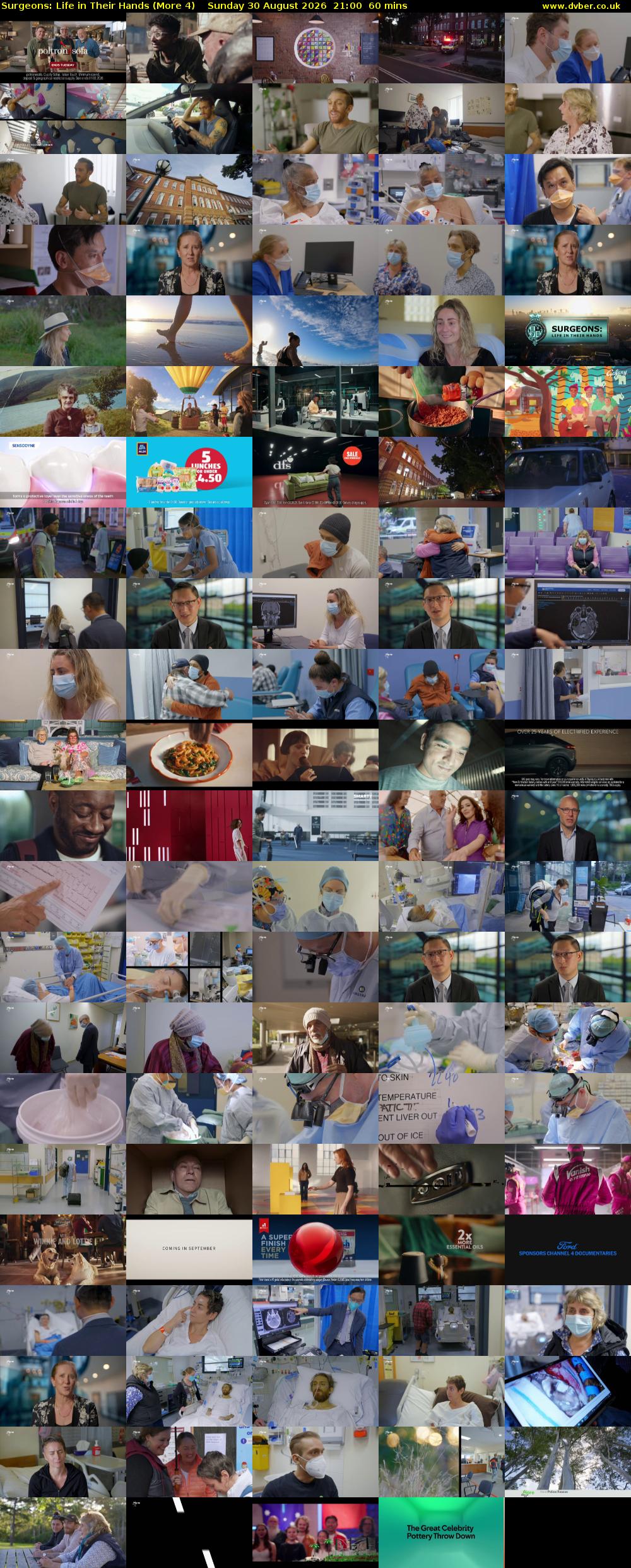 Surgeons: Life in Their Hands (More 4) Sunday 30 August 2026 21:00 - 22:00