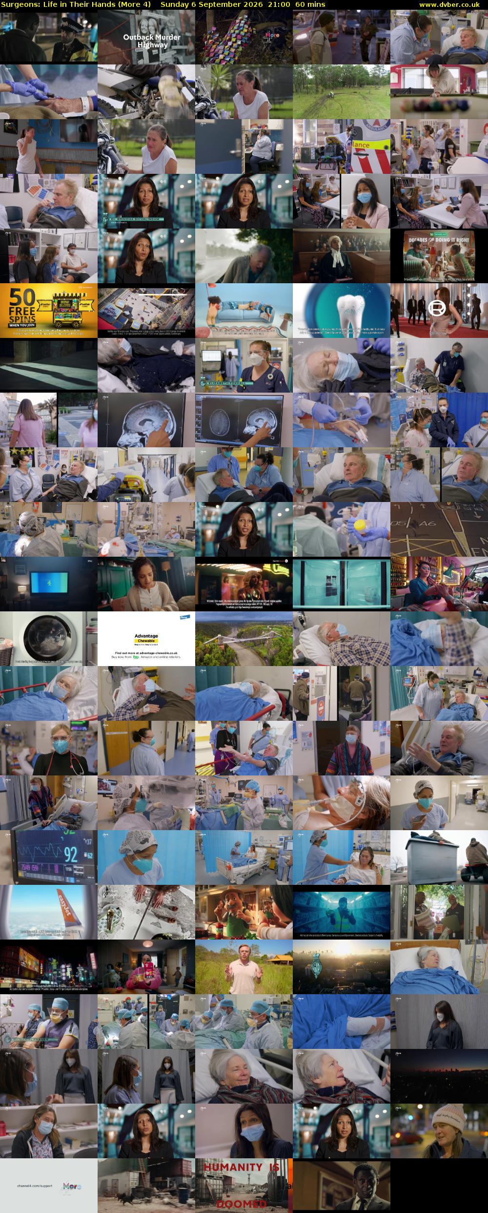Surgeons: Life in Their Hands (More 4) Sunday 6 September 2026 21:00 - 22:00