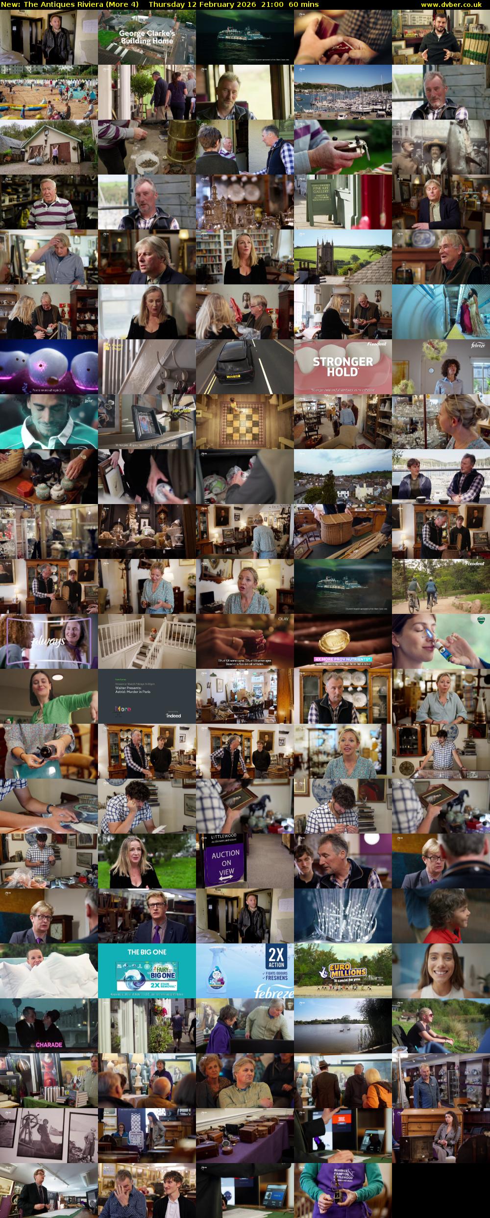 The Antiques Riviera (More 4) Thursday 12 February 2026 21:00 - 22:00