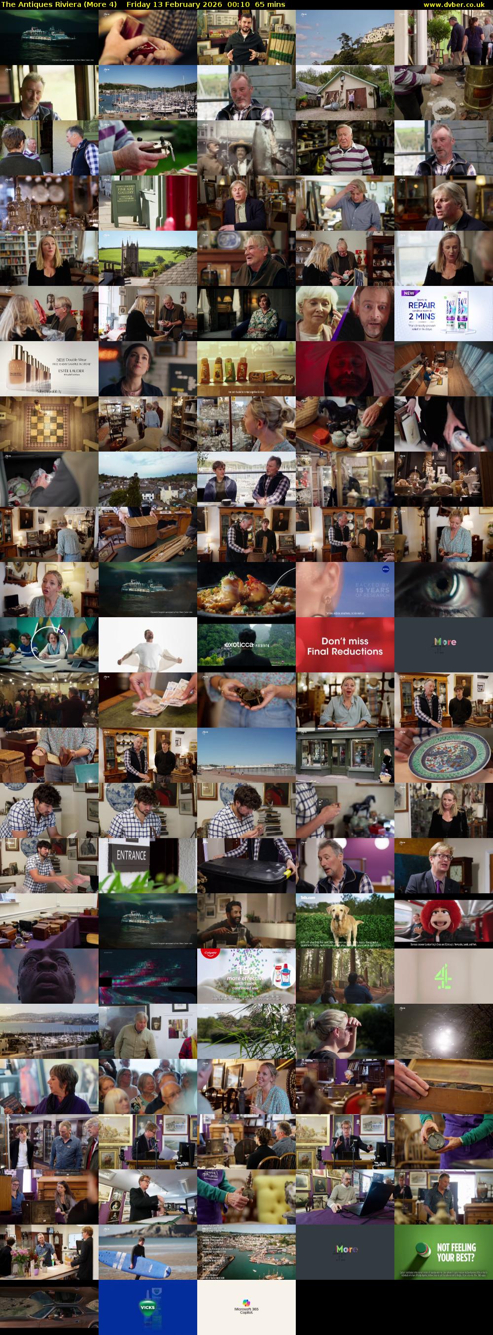 The Antiques Riviera (More 4) Friday 13 February 2026 00:10 - 01:15
