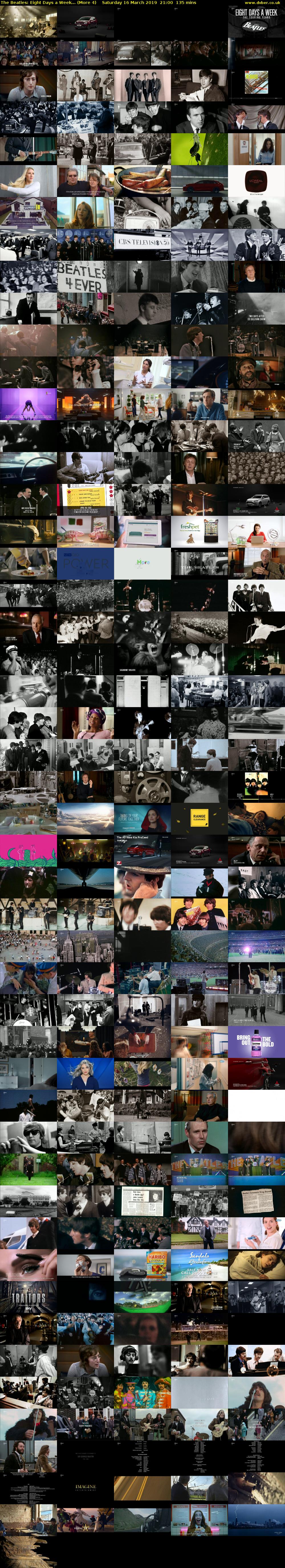 The Beatles: Eight Days a Week... (More 4) Saturday 16 March 2019 21:00 - 23:15