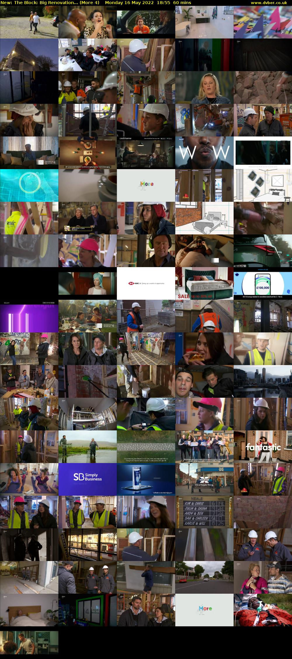The Block: Big Renovation... (More 4) Monday 16 May 2022 18:55 - 19:55