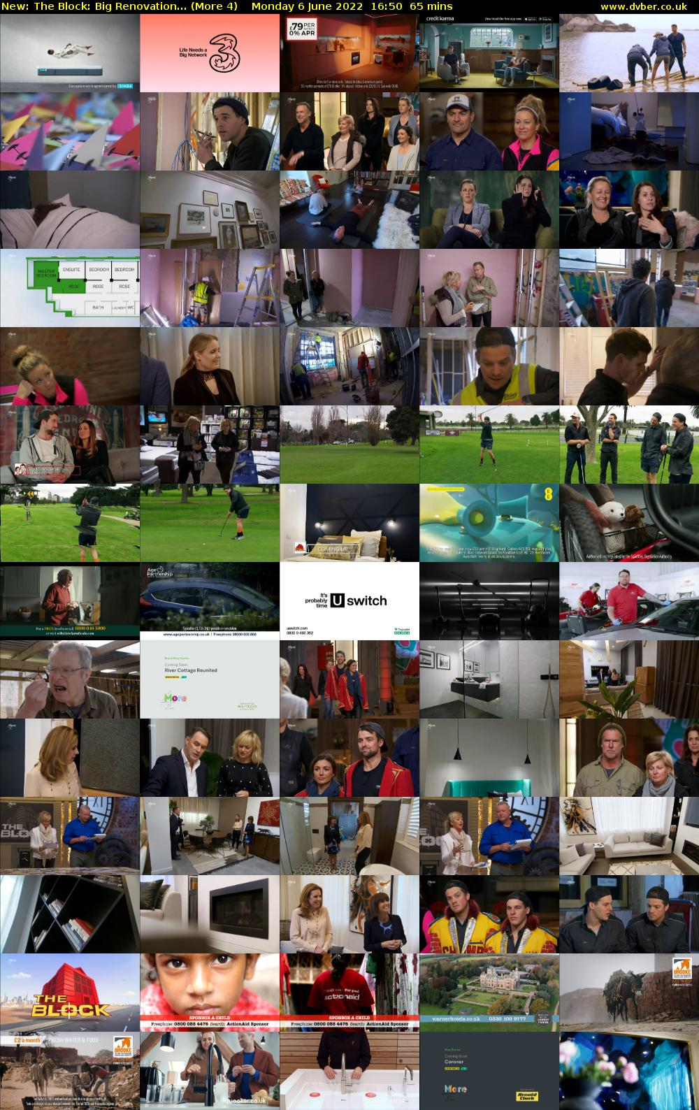 The Block: Big Renovation... (More 4) Monday 6 June 2022 16:50 - 17:55