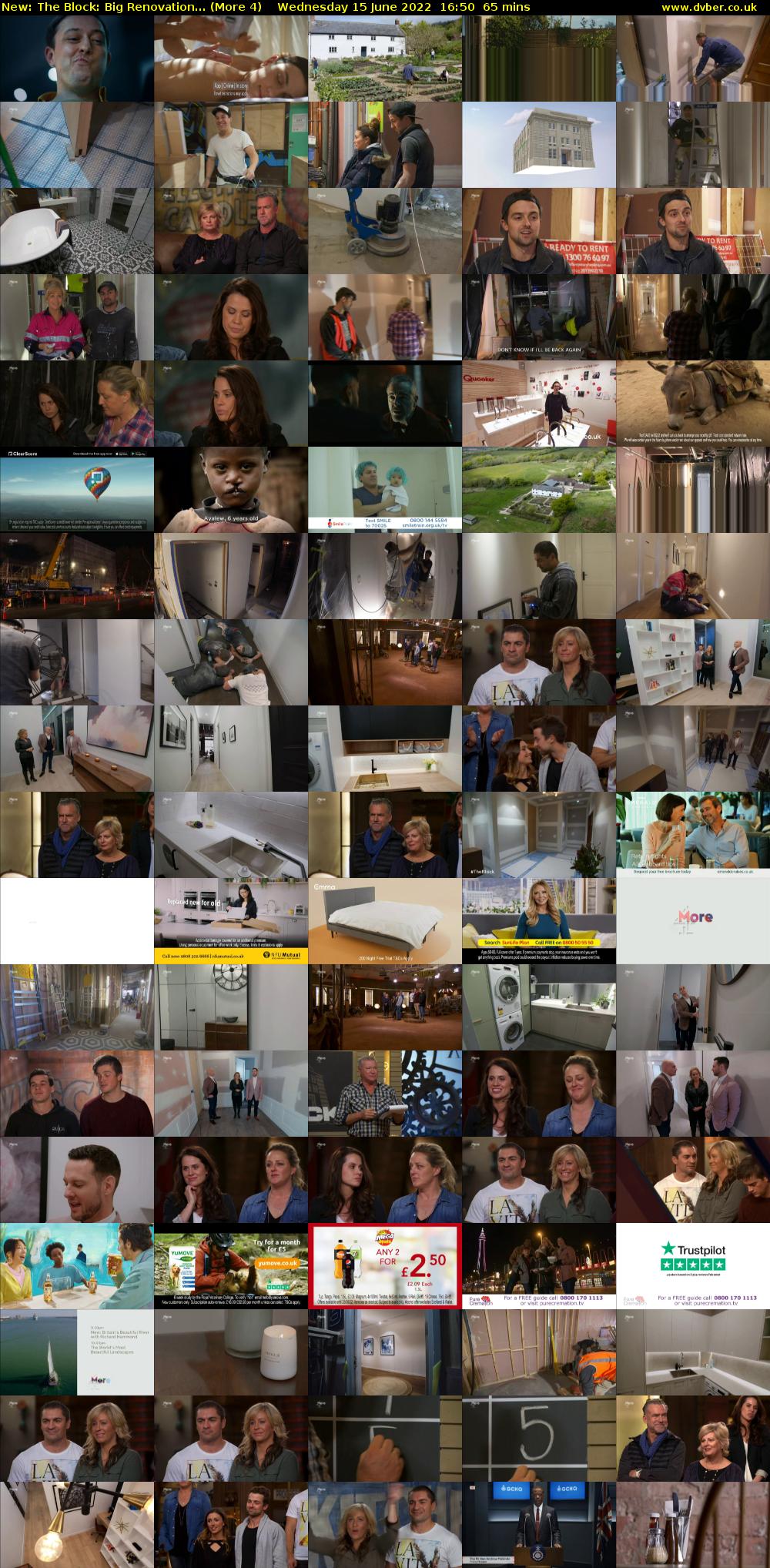 The Block: Big Renovation... (More 4) Wednesday 15 June 2022 16:50 - 17:55