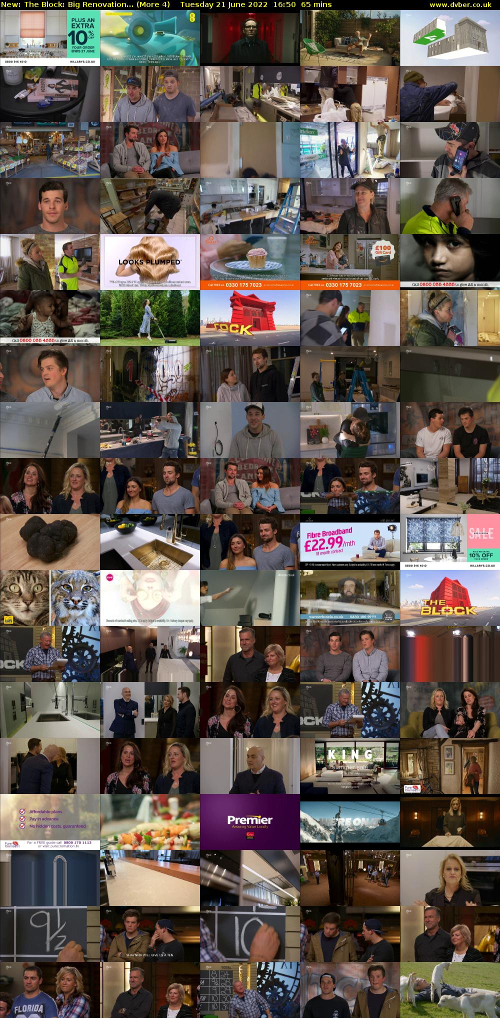 The Block: Big Renovation... (More 4) Tuesday 21 June 2022 16:50 - 17:55