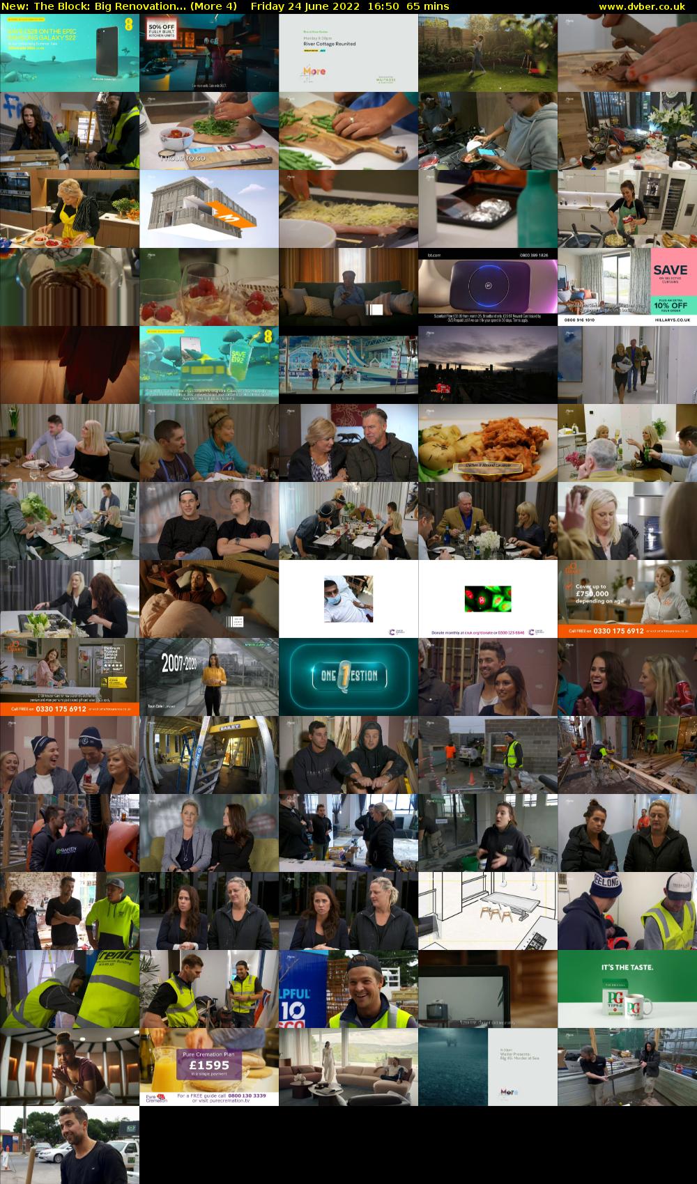 The Block: Big Renovation... (More 4) Friday 24 June 2022 16:50 - 17:55