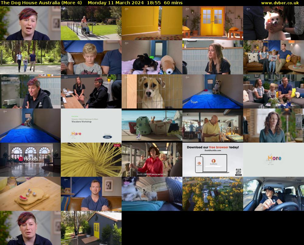 The Dog House Australia (More 4) Monday 11 March 2024 18:55 - 19:55