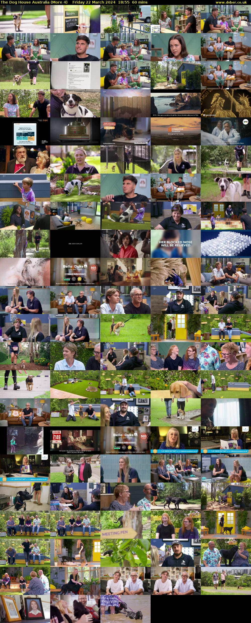The Dog House Australia (More 4) Friday 22 March 2024 18:55 - 19:55