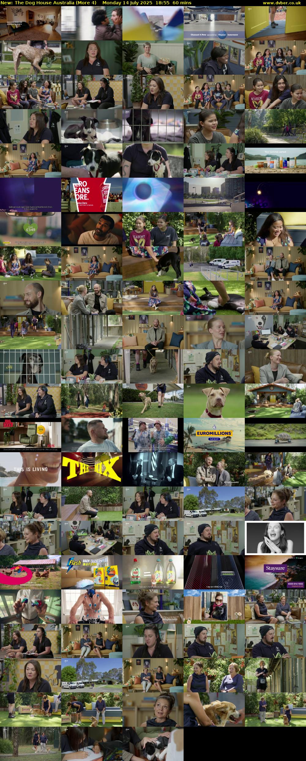 The Dog House Australia (More 4) Monday 14 July 2025 18:55 - 19:55
