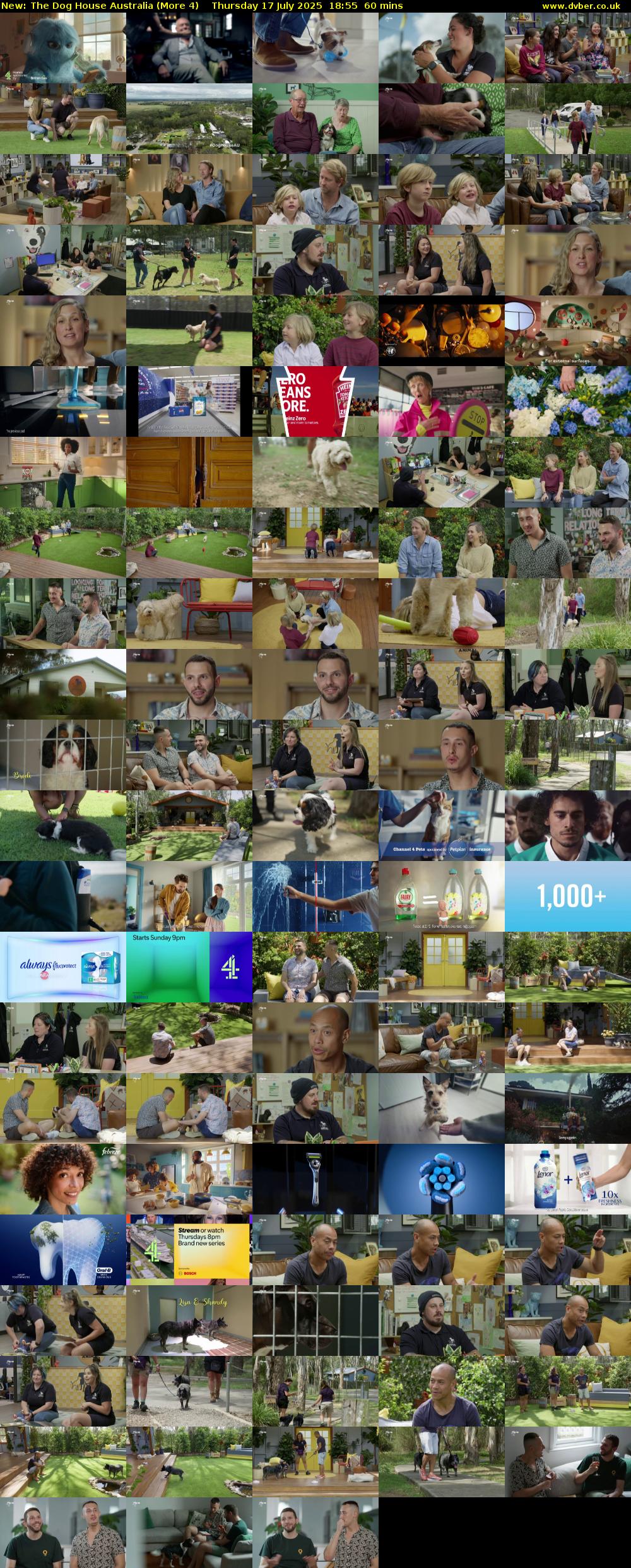 The Dog House Australia (More 4) Thursday 17 July 2025 18:55 - 19:55