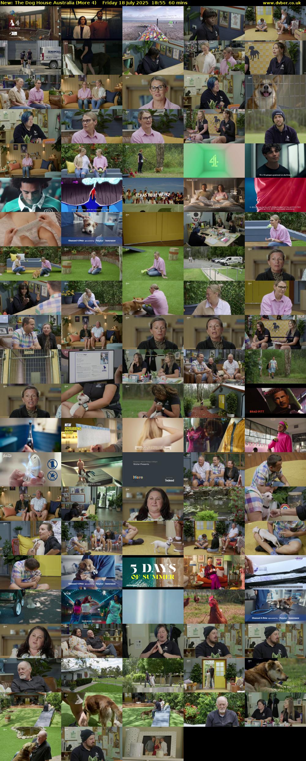 The Dog House Australia (More 4) Friday 18 July 2025 18:55 - 19:55