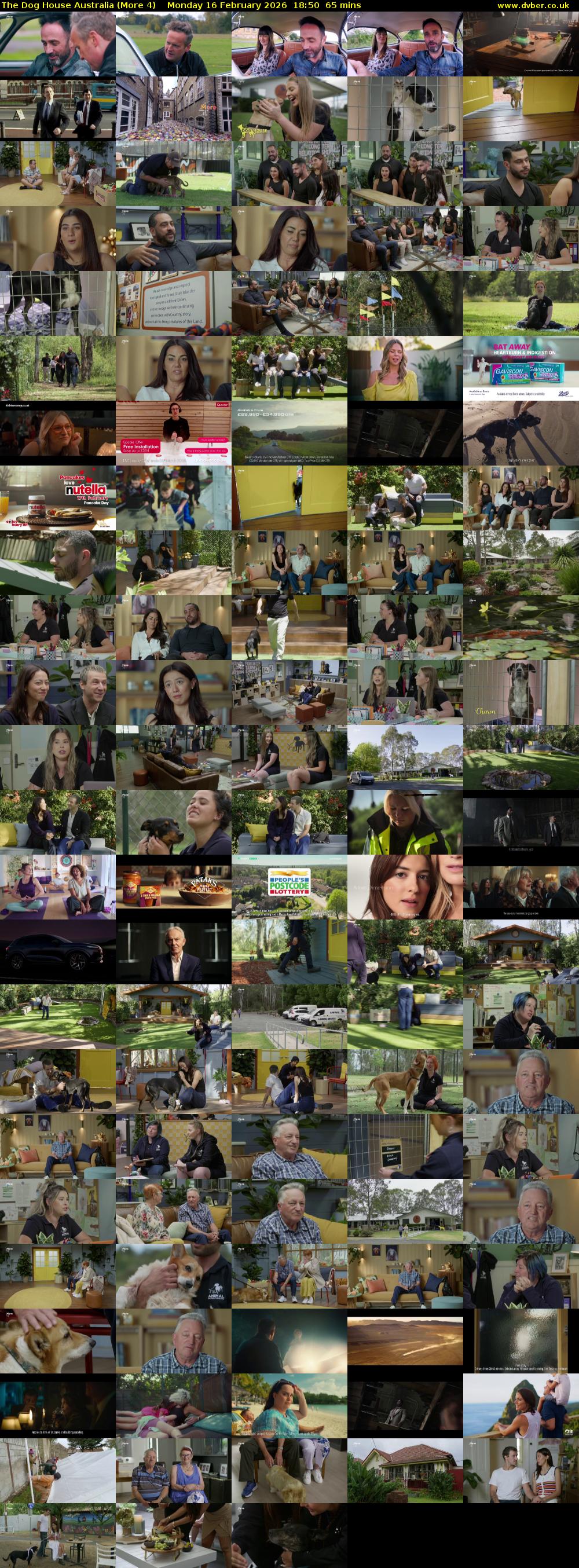 The Dog House Australia (More 4) Monday 16 February 2026 18:50 - 19:55