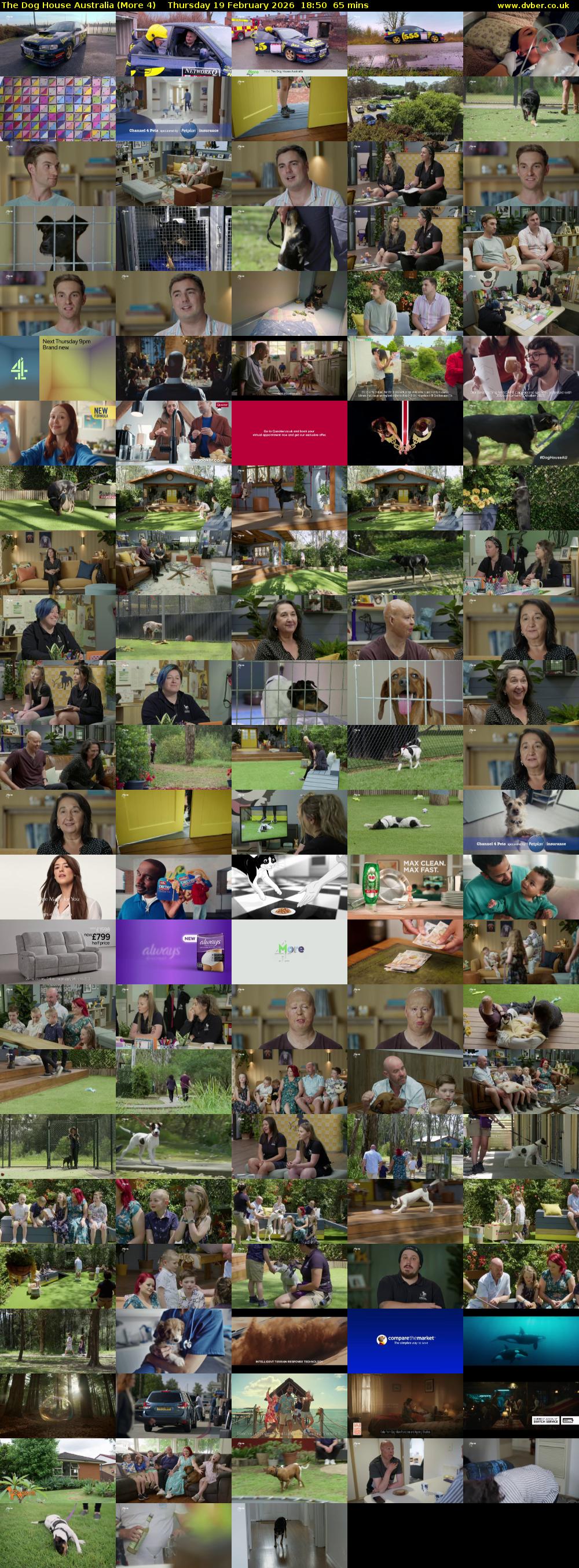 The Dog House Australia (More 4) Thursday 19 February 2026 18:50 - 19:55