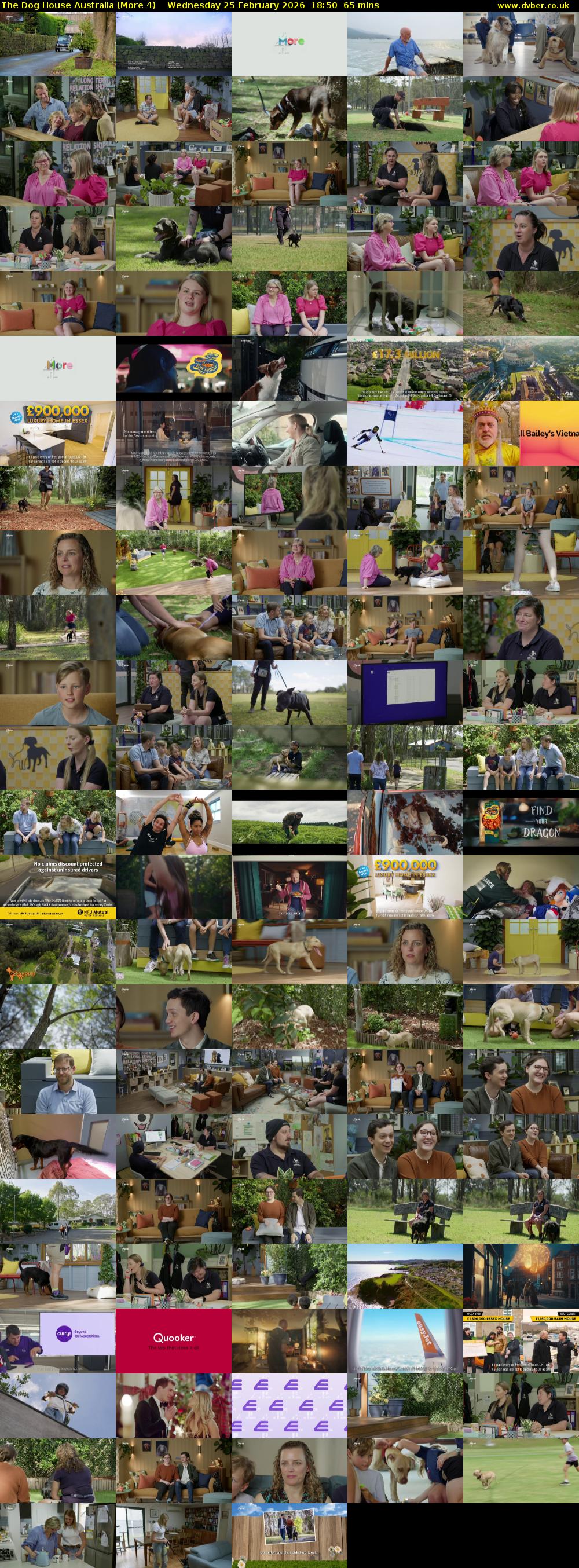The Dog House Australia (More 4) Wednesday 25 February 2026 18:50 - 19:55