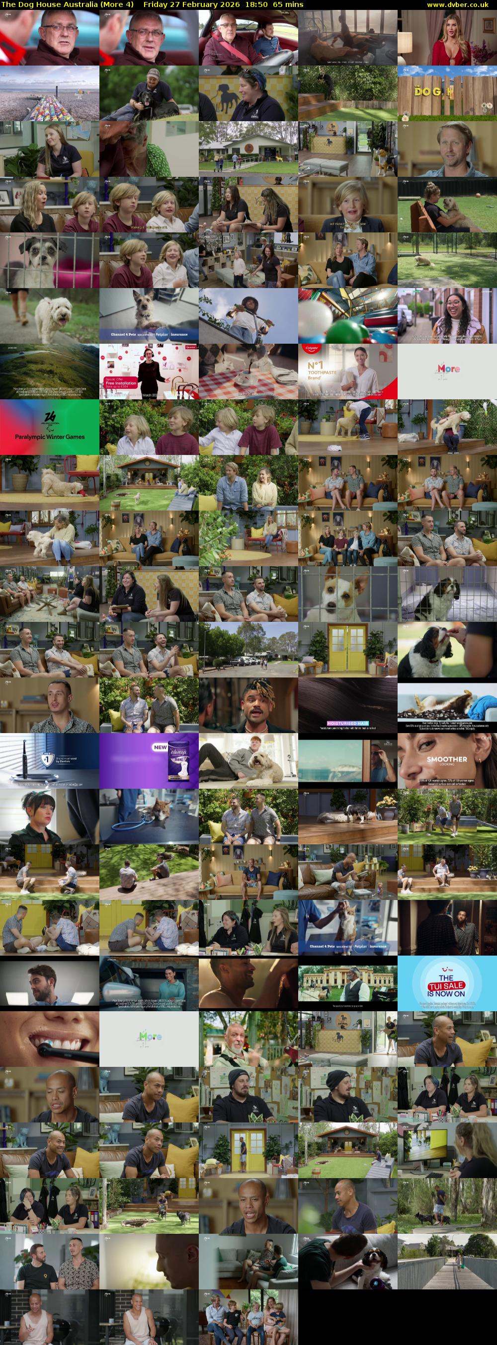 The Dog House Australia (More 4) Friday 27 February 2026 18:50 - 19:55