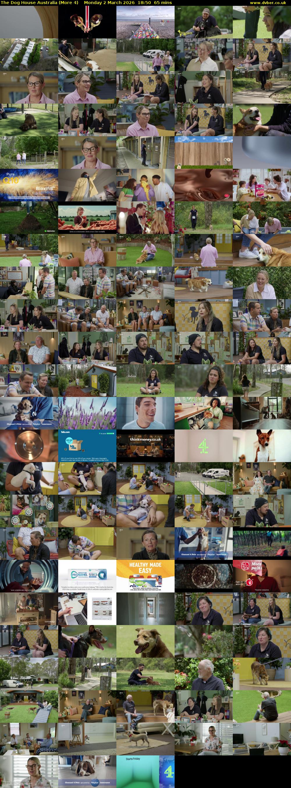 The Dog House Australia (More 4) Monday 2 March 2026 18:50 - 19:55