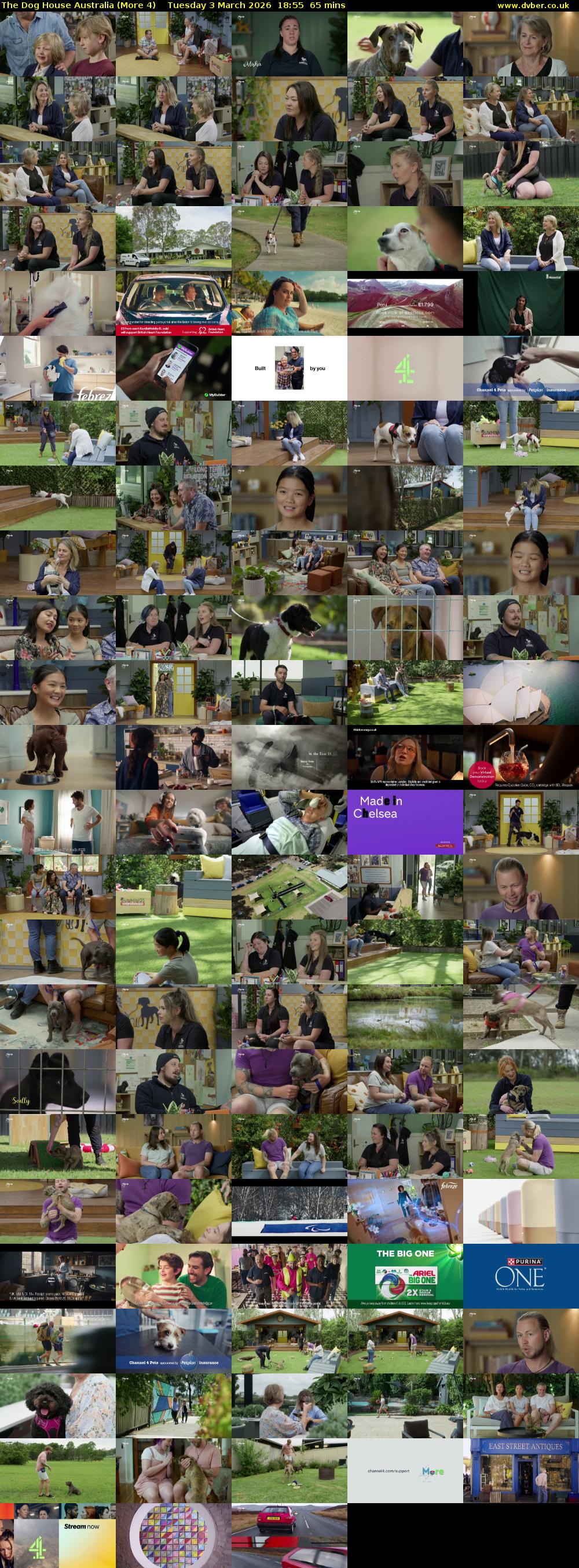 The Dog House Australia (More 4) Tuesday 3 March 2026 18:55 - 20:00