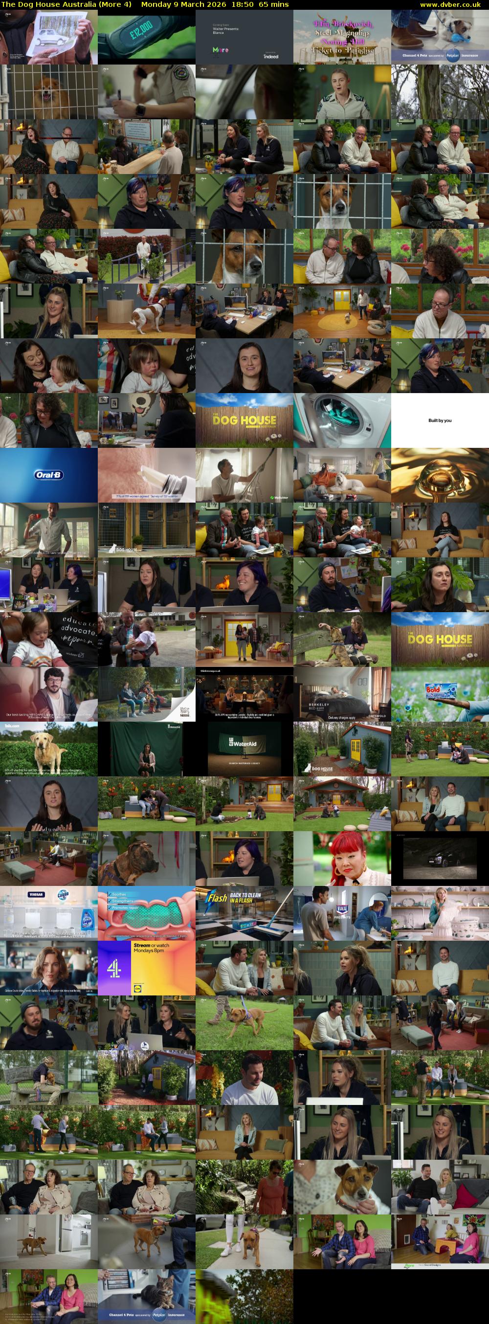 The Dog House Australia (More 4) Monday 9 March 2026 18:50 - 19:55